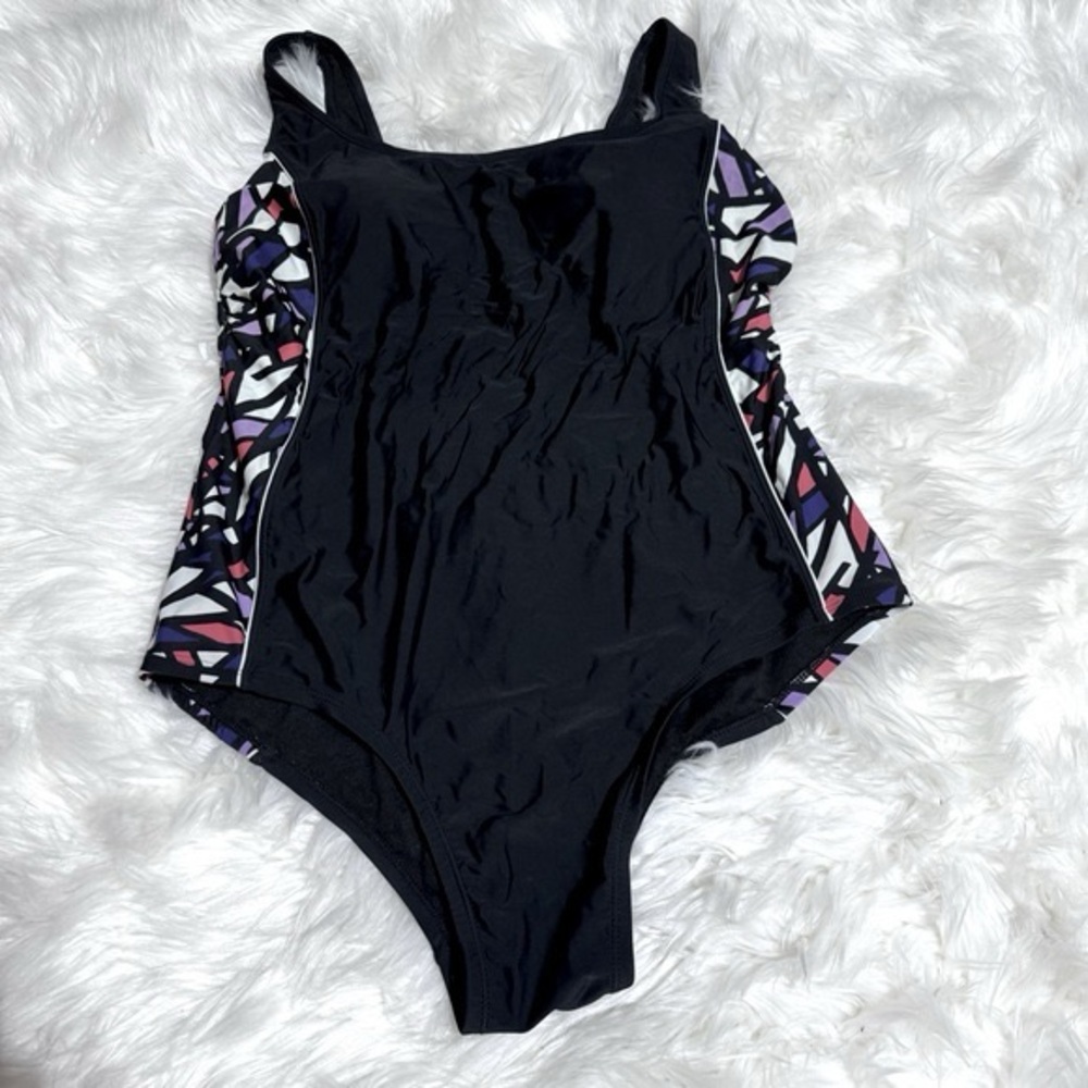 Catalina black one piece swimsuit size 1X